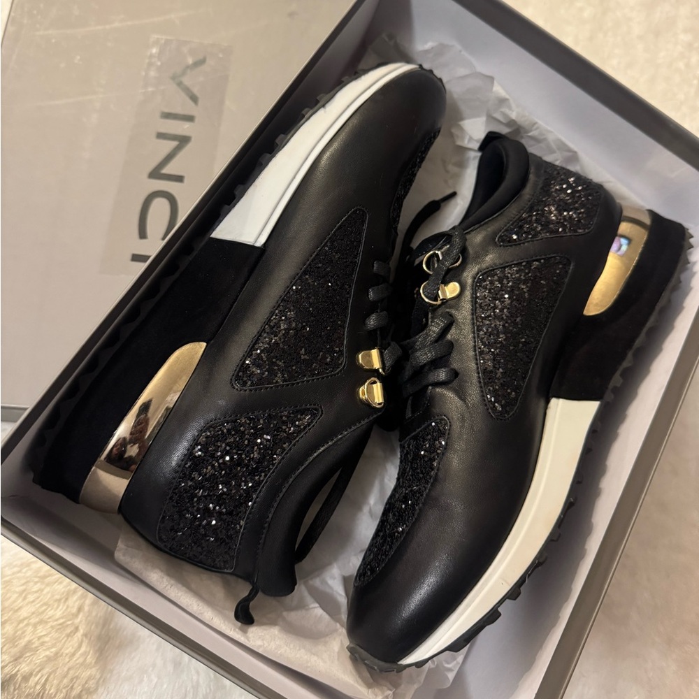Black and Glitter Sneakers - Picture 4 of 5